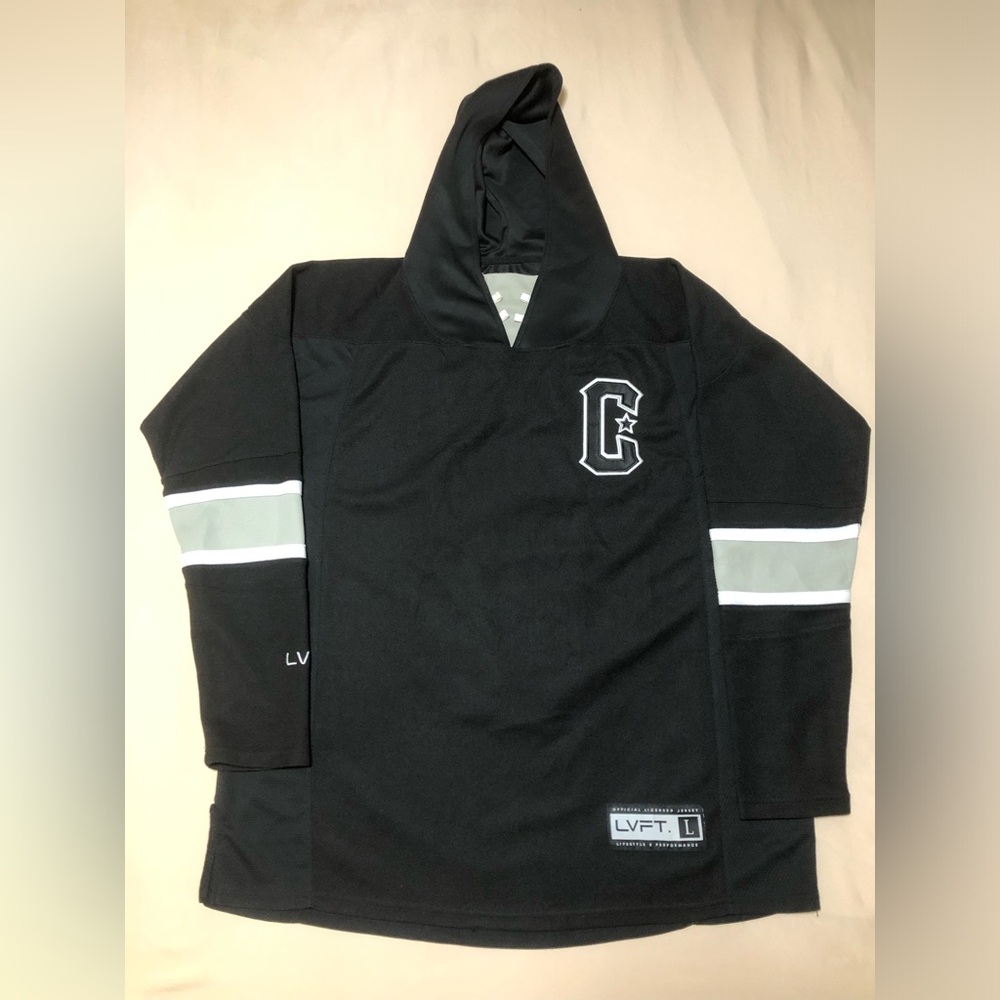 Live Fit Apparel Black Jersey With Hood